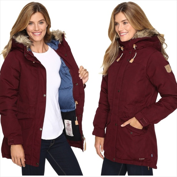 Fjalraven singi down jacket 356 dark garnet burgundy - Picture 1 of 15